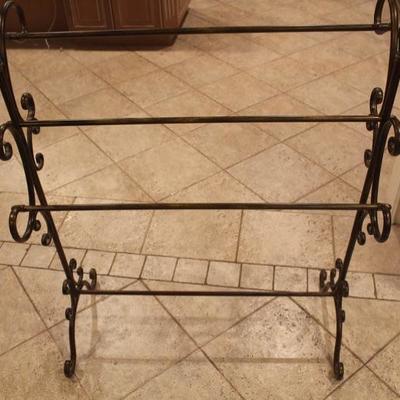 Pair of Cast Iron Quilt / Blanket Racks