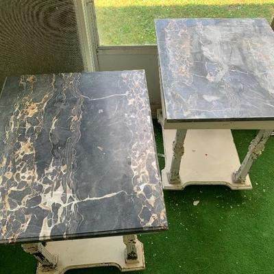 Pair (2) Antique French Twin Beds