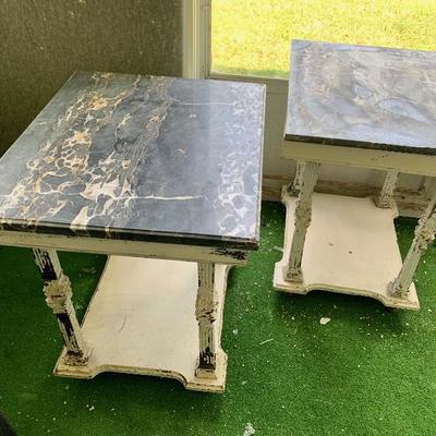 Pair (2) Antique French Twin Beds