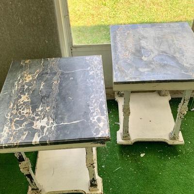 Pair (2) Antique French Twin Beds