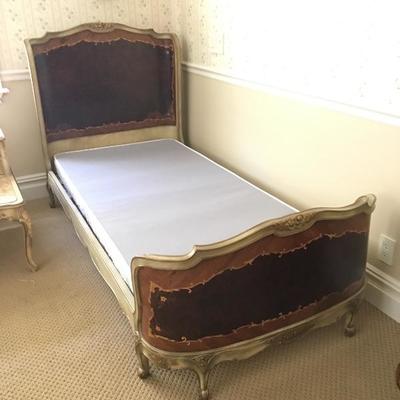 Pair (2) Antique French Twin Beds