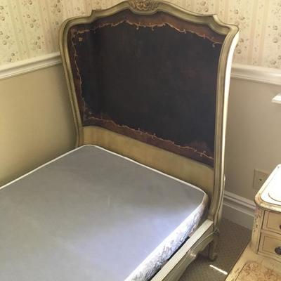 Pair (2) Antique French Twin Beds