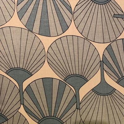 Pair of Vintage Upholstered Shell Pattern Chairs
