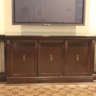 Custom Designed 100â€ Entertainment Unit Console