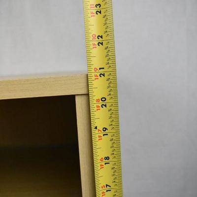 Rolling Cart with Glass Shelf Protectors. Wood Laminate