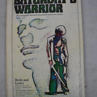 Saturday's Warrior Book & Lyrics, Vintage 1974