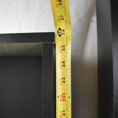2 Black Shelving Units for DVDs or CDs