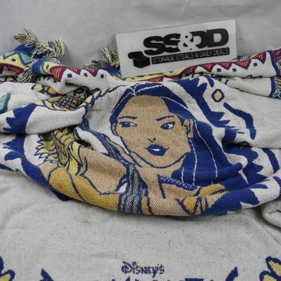 Disney Pocahontas Blanket approx 64" x 44"