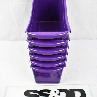 Classroom Book Bins, Qty 6: All Purple