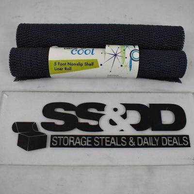 2 Packages of Non-slip Shelf Liner - One New, One Mostly Unused