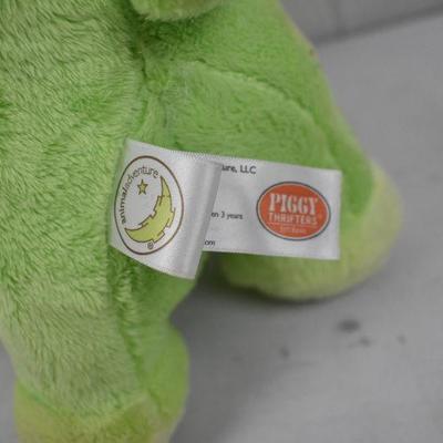 Small Soft Cased Piggy Bank, Green - Used, Great Condition