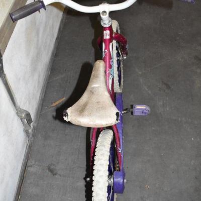 16" Girls Huffy Sea Star Bike - Used, Front Tire has a Slow Leak