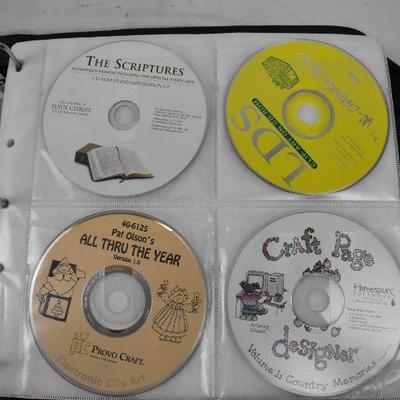 Black CD/DVD Organizer Bin, Includes 52 Discs Kids/Religious. Holds 200 discs