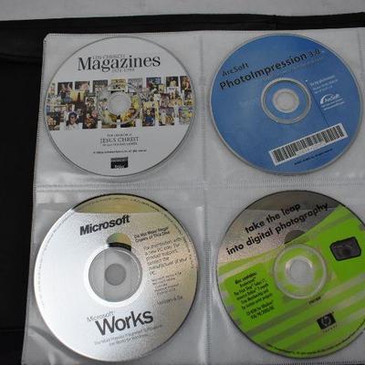 Black CD/DVD Organizer Bin, Includes 52 Discs Kids/Religious. Holds 200 discs