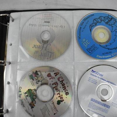 Black CD/DVD Organizer Bin, Includes 52 Discs Kids/Religious. Holds 200 discs