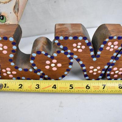 4 pc "Love" Wall Decor
