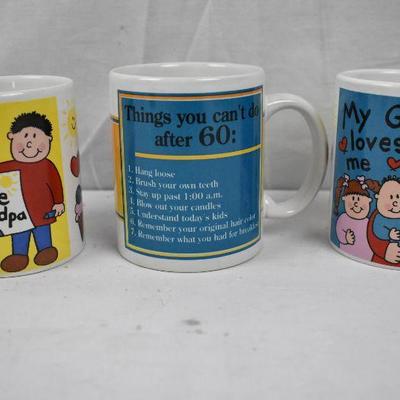 3 Grandpa Coffee Mugs