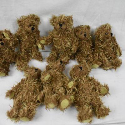 8 pc Small Stuffed Animals Teddy Bears