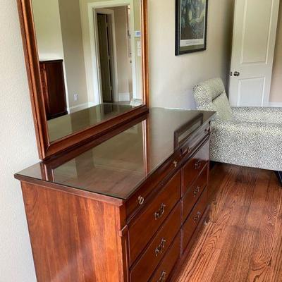 Vintage Hungerford Mahogany Double Dresser