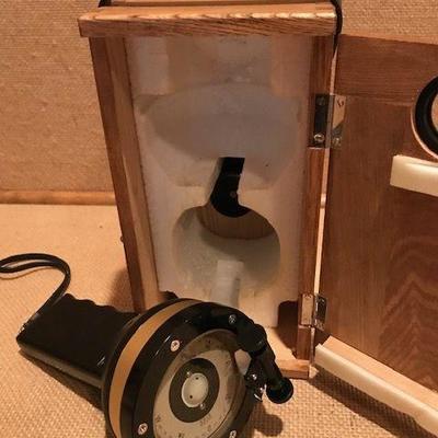 Gold Special Hand Bearing Compass in Wood Box