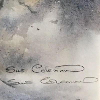 Sue Coleman Puffin Signed Lithograph