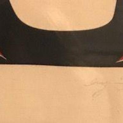 Freda Diesing Signed Lithograph Wolf Design