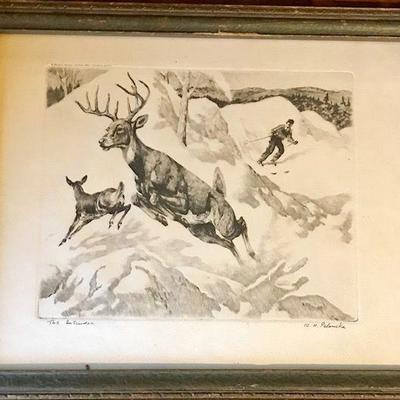 R.H. Palenske The Intruder Signed Print