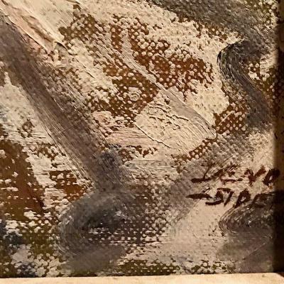 Deno Sider Clown Original Signed Oil Painting (small)