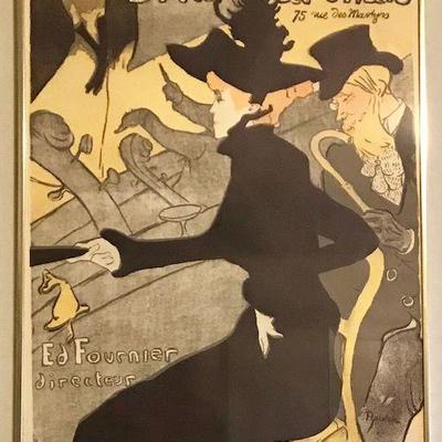 Lautrec Divan Japonais Framed Print
