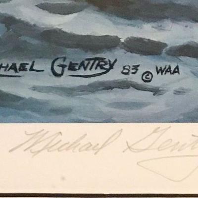 Native American Artist Michael Gentry Brothers Of The Sea Signed Artist's Proof