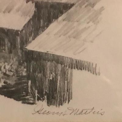 George Mathis Signed Print Empire Mine Grass Valley