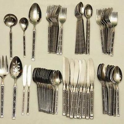 Gorham Hacienda Stainless Steel Flatware Set 118 pieces