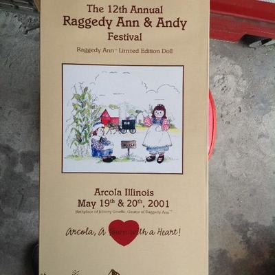 Raggedy Ann 12th annual arcola festival doll 