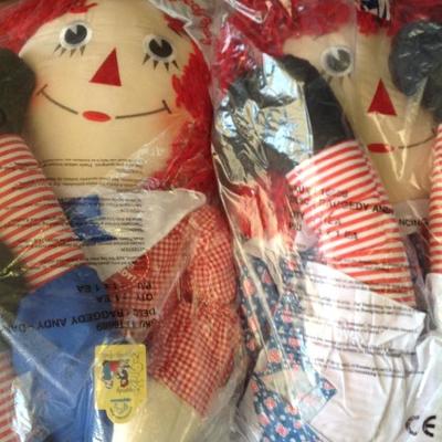 Raggedy Ann Raggedy Andy life size dolls