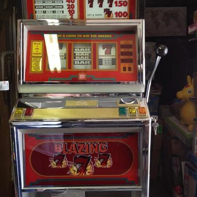 Bally blazing seven's machine 