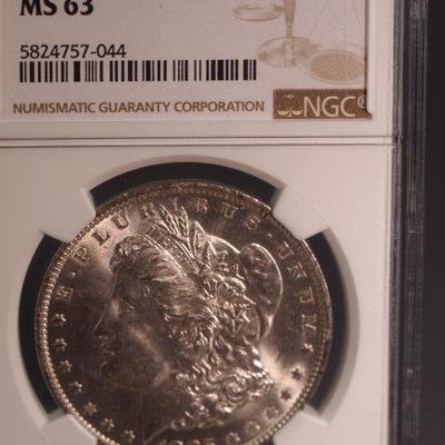 1885 O MS 63 Graded Morgan 51