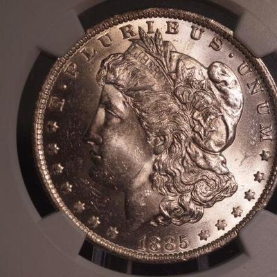 1885 O MS 63 Graded Morgan 51