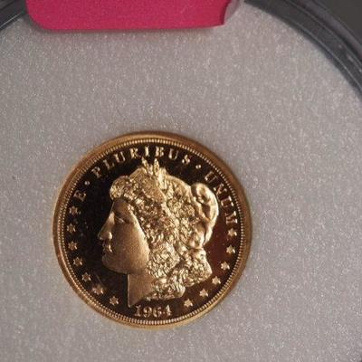 Gold Morgan $5 1964 Coin 52