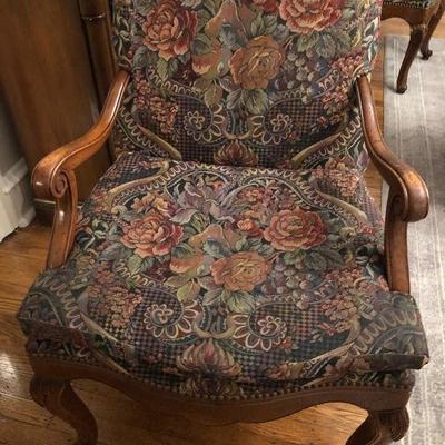 Two Arm Chairs and Four Chairs