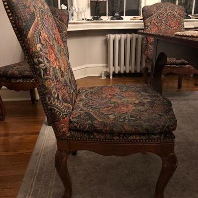 Two Arm Chairs and Four Chairs