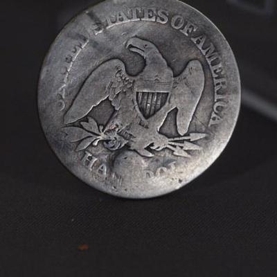 1860 seated Liberty Half Dollar 113
