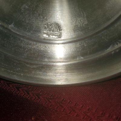 Vintage SKS 95% Zinn Pewter Chalice Wine Goblet