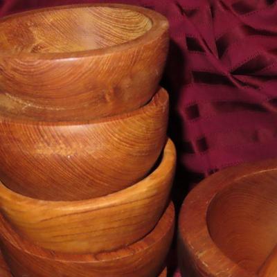 Wooden Salad Bowl Set