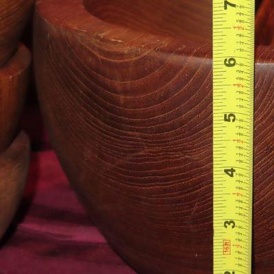 Wooden Salad Bowl Set