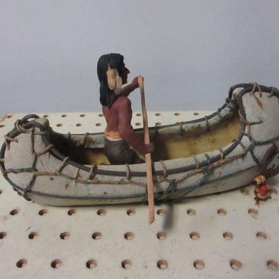 Lot 2 - Native Americans Canoeing 
