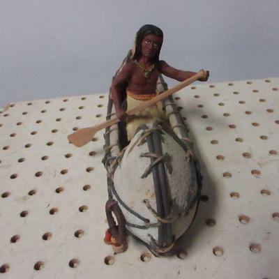 Lot 2 - Native Americans Canoeing 