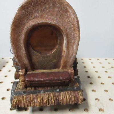 Lot 8 - Native American Items  - Wagon - Canoe