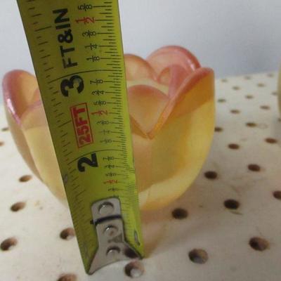 Lot 17 - Carnival Glass Candle Holders