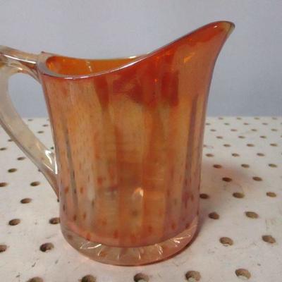 Lot 18 - Carnival Glass Pitcher