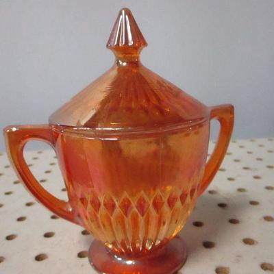 Lot 21 - Carnival Glass Candy Dish